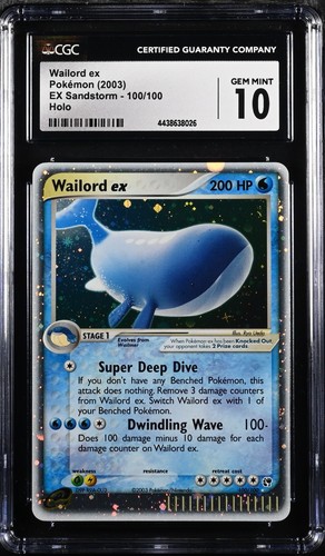 Wailord 100 - ex, 100/100