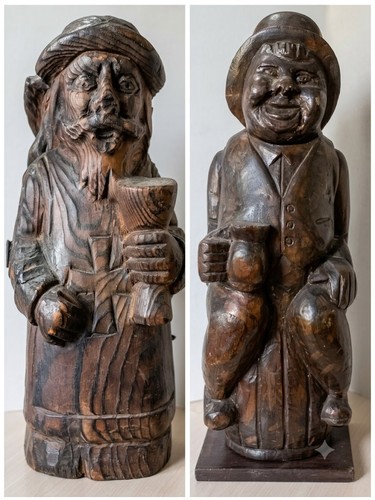 Coppia sculture portabottiglie - coppia,