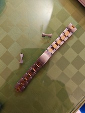 Cinturino baume e mercier vintage Oro Acciaio 17 Mm Originale