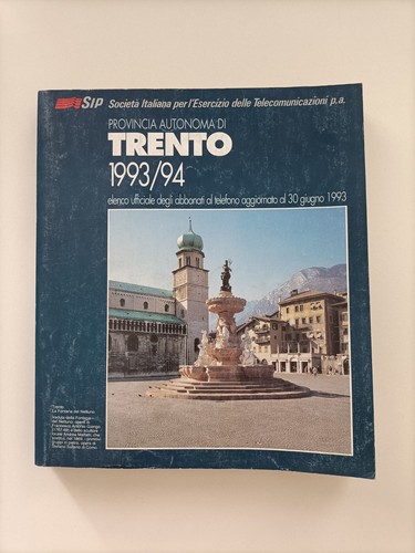 Elenco telefonico sip trento - telefonico, e