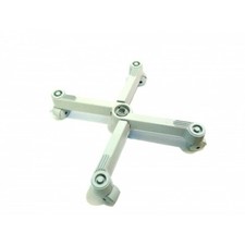 Carrello Porta PC in Plastica ABS 5 Ruote - Grigio