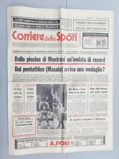 CORRIERE DELLO SPORT 22 LUGLIO 1976 OLIMPIADI MONTREAL-NADIA COMANECI-BONIPERTI
