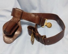 Cintura in pelle porta standard esercito imperiale giapponese seconda guerra mondiale - autentica