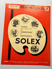 Foglio carburatore Solex del