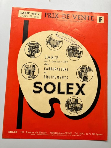Foglietto carburatore solex - foglietto,