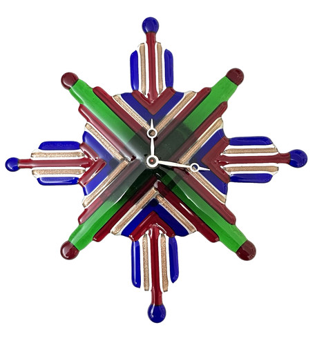Orologio sculture vetro - orologio, in