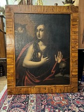 Maddalena Penitente Olio Su Tela Fine 1600 Scuola Siciliana