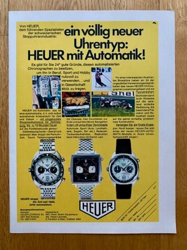 1969 heuer cronografo - 1969,