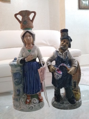 Coppia statuette ceramica - coppia,