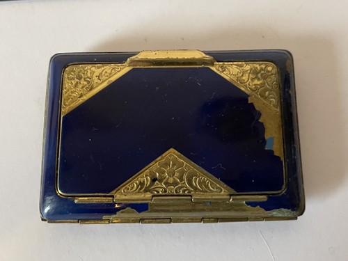 Vintage cigarette compact - compact, card