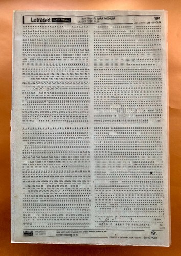 Letraset 191 futura - letraset,