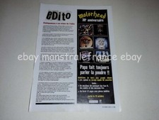 Motorhead 30th ad clipping France