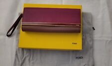 fendi pochette vitello/amarena+mlc+oro soft