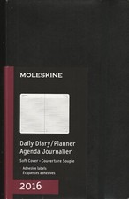 MOLESKINE AGENDA JOURNALIER DAILY DIARY PLANNER 2016 -  NERA