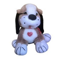 PELUCHE CANE CAGNOLINA FEMMINA - I LOVE YOU - ALTEZZA 21cm GIOCO O IDEA REGALO