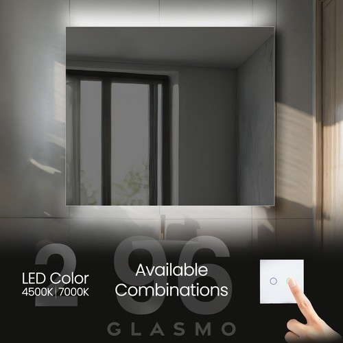 Specchio bagno illuminato - , con