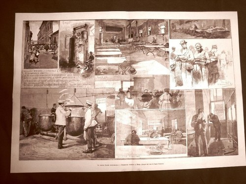Incisione enorme roma nel 1890 - enorme,