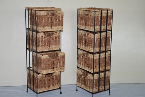 Cassettiera rattan mobile - cassettiera,