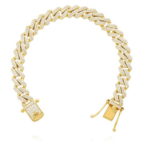 Bracciale miami cuban zirconi - bracciale,