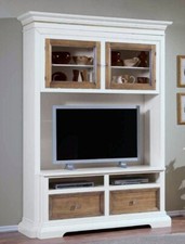 MOBILE PORTA TV LACCATO BIANCO/NOCE GRANO/FOGLIA ORO 2A+2CxSOGGIORNO SALA 864