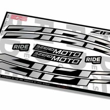 Decalcomanie Cerchi Zipp 3zero Moto 27.5 2023 - Argento - Licenza Zipp