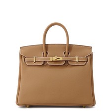 HERMES Birkin taglia 25 Togo pelle oro