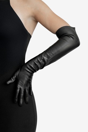 Long leather opera - long,