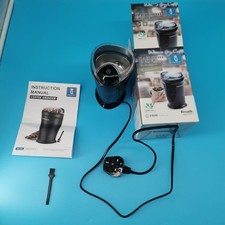 Aigostar Macinacaffè Nero 150W Lama Acciaio Inox Spezie Elettrico Macina Dadi