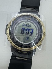 Orologio digitale radio solare CASIO PRO TREK PRW-35YC nero uomo mai usato