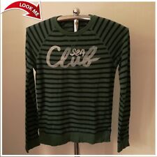 BENETTON - MAGLIA - BAMBINO - VERDE BLU - 10/11 ANNI - 100% ORIGINALE