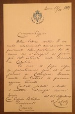 Lettera autografa di Antonio