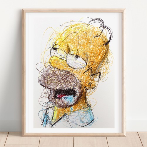 Stampa penna sfera homer - a,