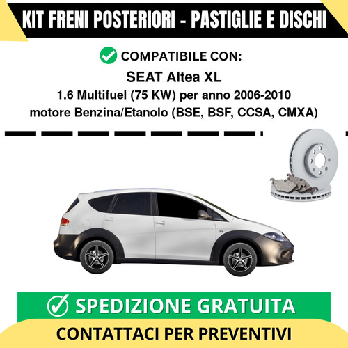 Kit freni posteriori per seat - kit,