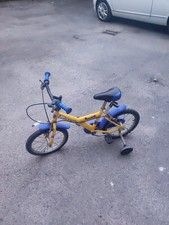Bici Gialla Per Bambini Con Rotelle Ruote Sgonfie E Freni Ok