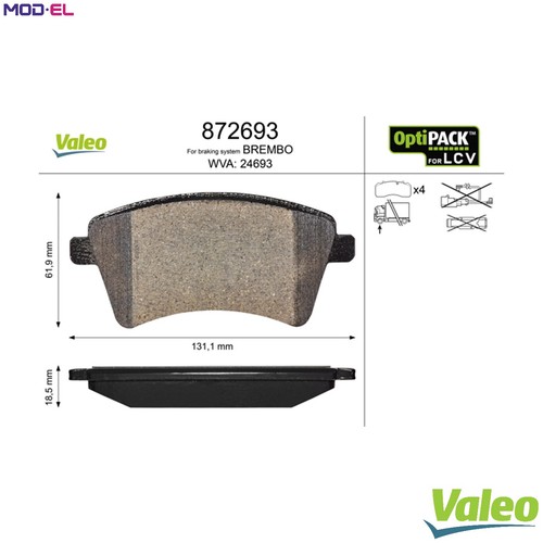 Set pastiglie freno - set,