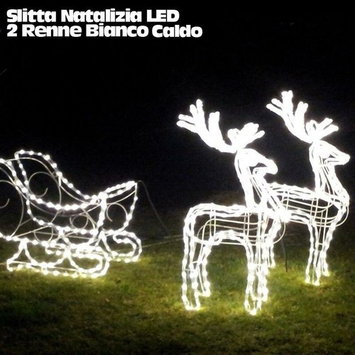 Slitta natalizia led - slitta, 2