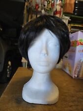 Parrucca Nera Liscia,Parrucca Nera Caschetto,Parrucca Nera Corta Liscia,12 Inch 