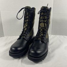 Stivali da combattimento ALTAMA da uomo taglia 8,5R usati in ottime condizioni made in USA verde oliva giungla militare