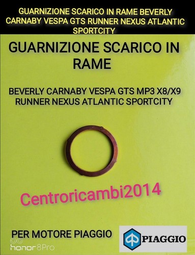 Guarnizione scarico rame - in,