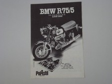 advertising Pubblicità 1974 MOTO BMW R75/5 R 75/5 POLISTIL