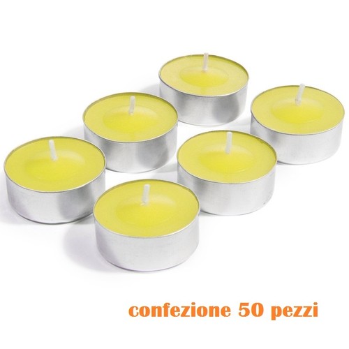 Set pezzi candele gialle - pezzi,