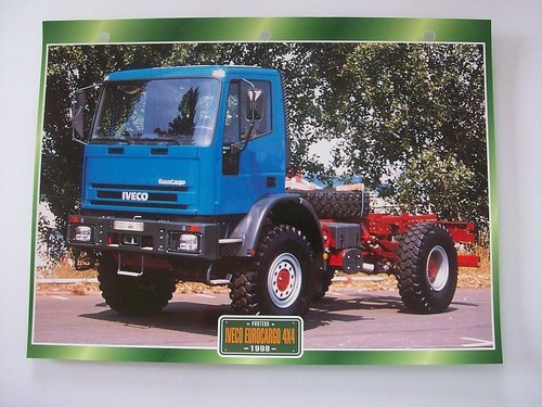 Carte fiche camion porteur - carte,