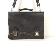 CARTELLA VINTAGE IN PELLE NERA