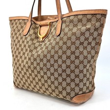 Gucci canvas tote bag pelle - gg,