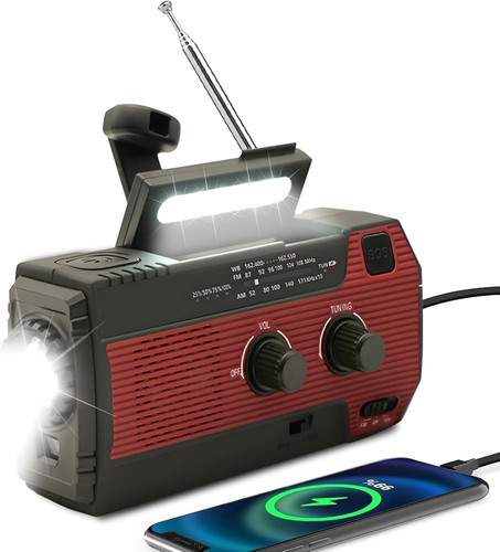 Radio solare emergenza con - di,