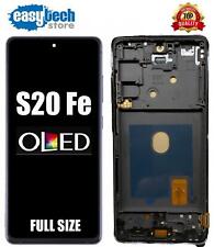 Samsung S20 FE SM-G780 G781 Display FULL SIZE OLED LCD Touch Schermo Frame Blu
