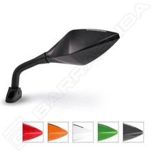 BARRACUDA MOTO COPPIA SPECCHI RETROVISORI RACE UNIVERSALE CARENATE NERO BLACK