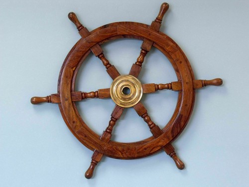 Ruota nave in legno da - in,