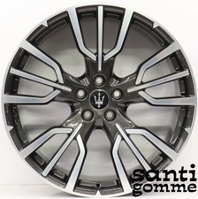 4 CERCHI MASERATI GRECALE 20 ANTRACITE LUCIDO ETERE ORIGINAL 670171180 670167100