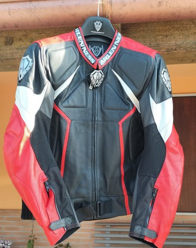 Tuta moto pelle divisibile